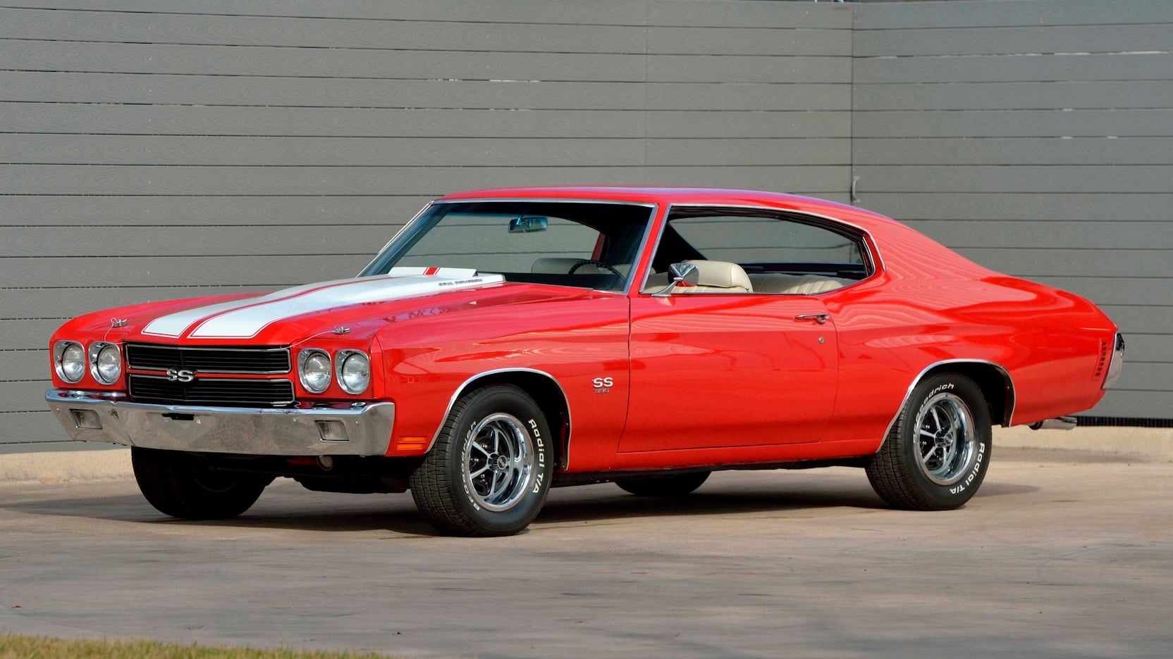 A parked 1970 Chevy Chevelle SS