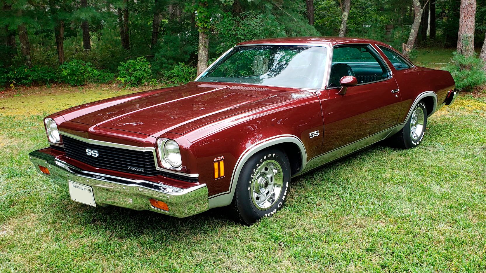 A parked 1977 Chevy Chevelle SS