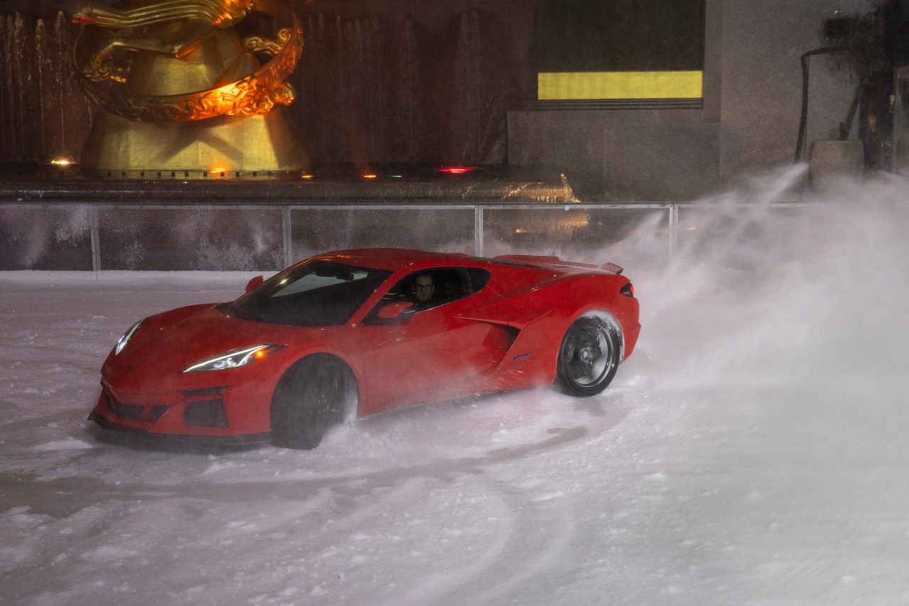 2024 Chevy Corvette E-Ray AWD for all-season driving even in snow.