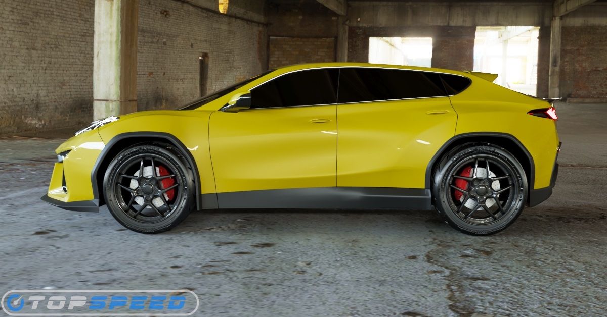 Chevrolet Corvette SUV render yellow