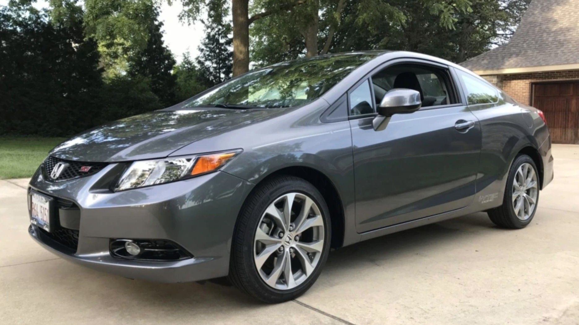Cinza 2012 Honda Civic Si Coupé