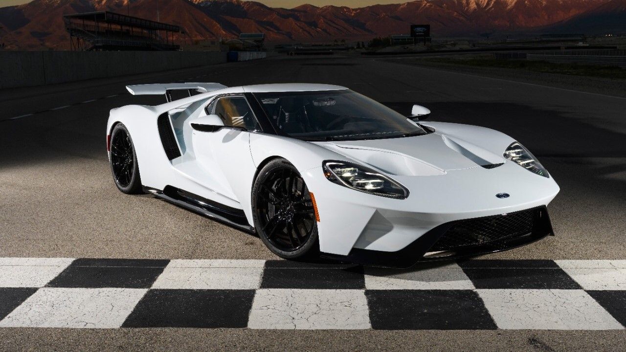 White Ford GT