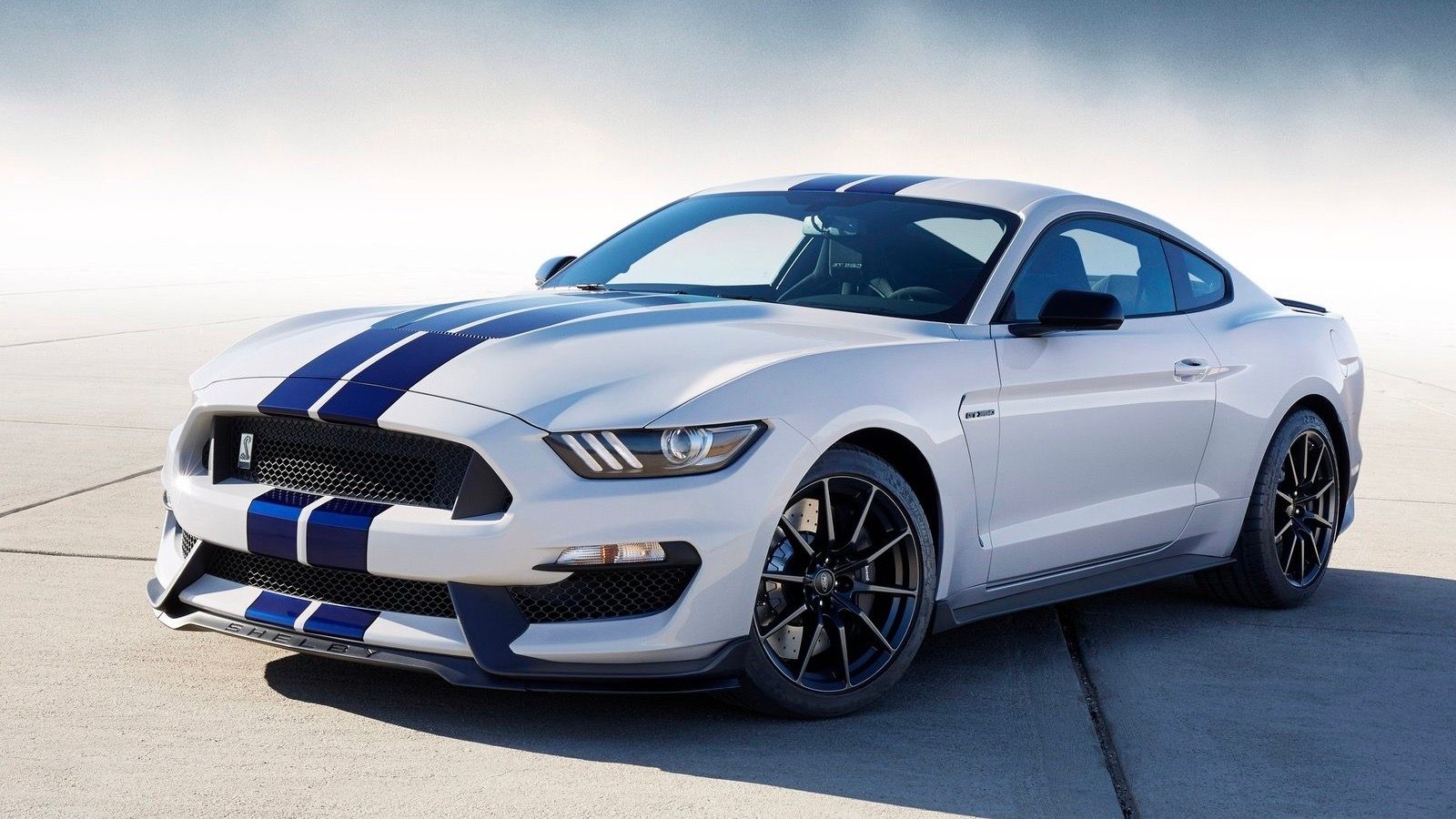 A parked 2016 Ford Mustang Shelby GT350