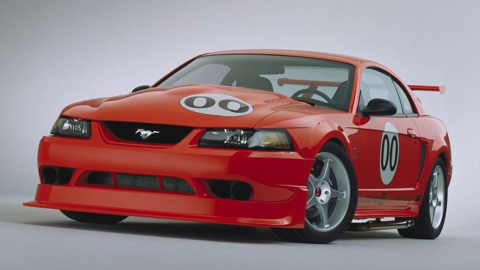 A parked 2000 Ford Mustang SVT Cobra R