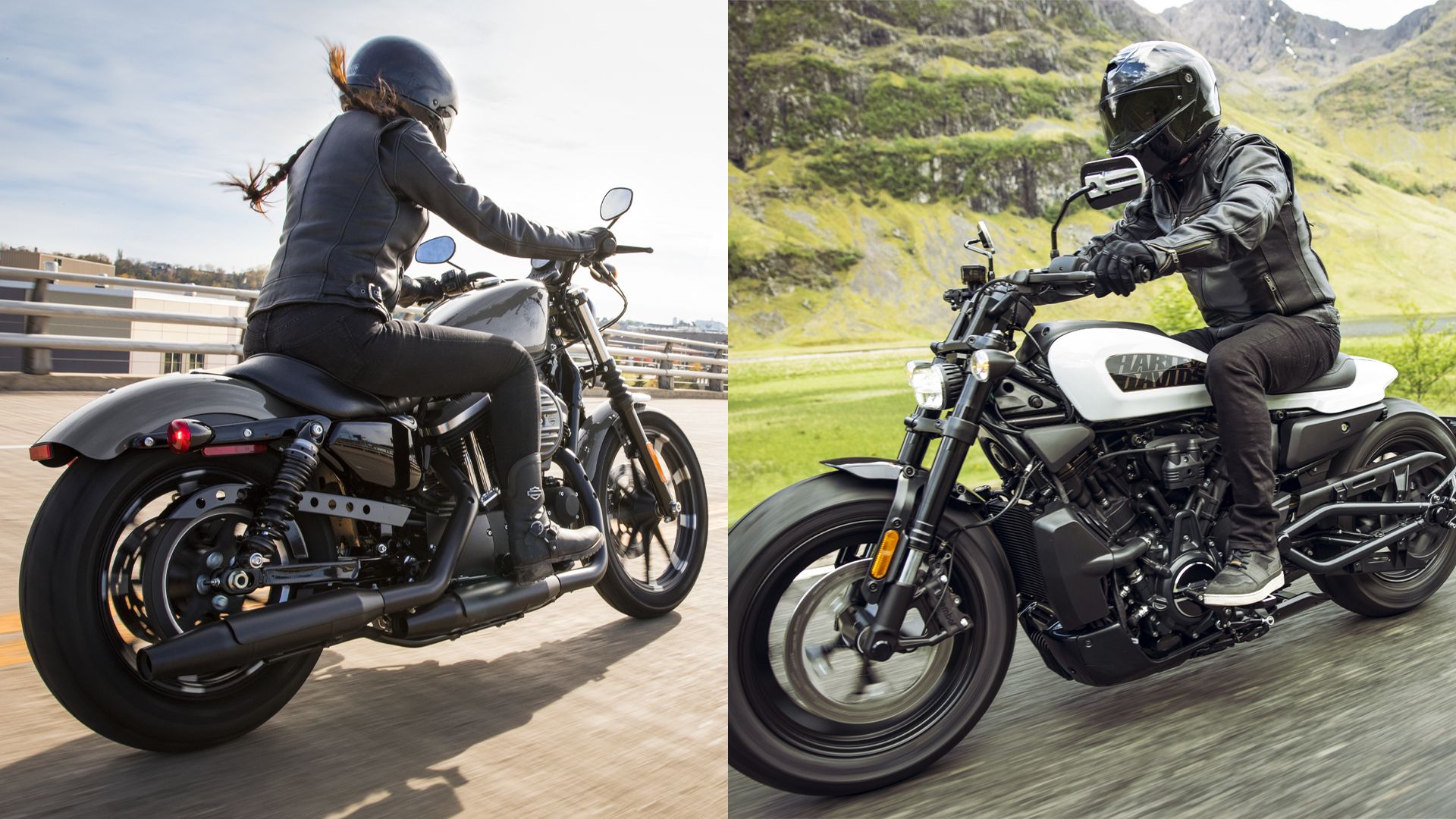 Harley-Davidson Iron 883 and Sportster S