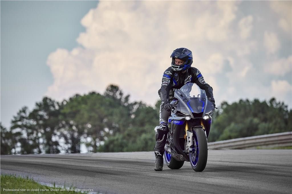 blue 2023 Yamaha R1 