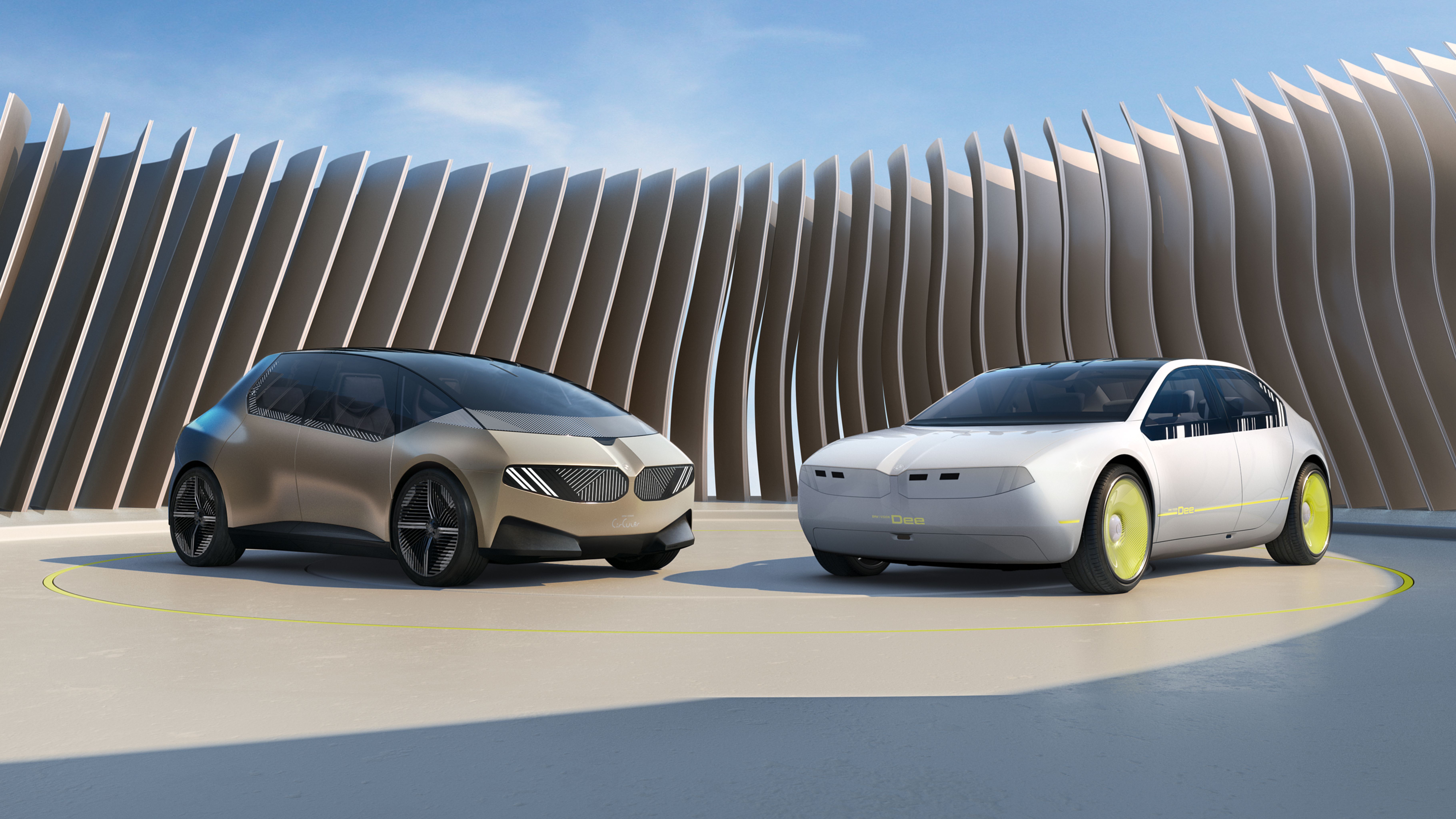 2023 BMW iVision Dee and 2021 BMW iVision Circular