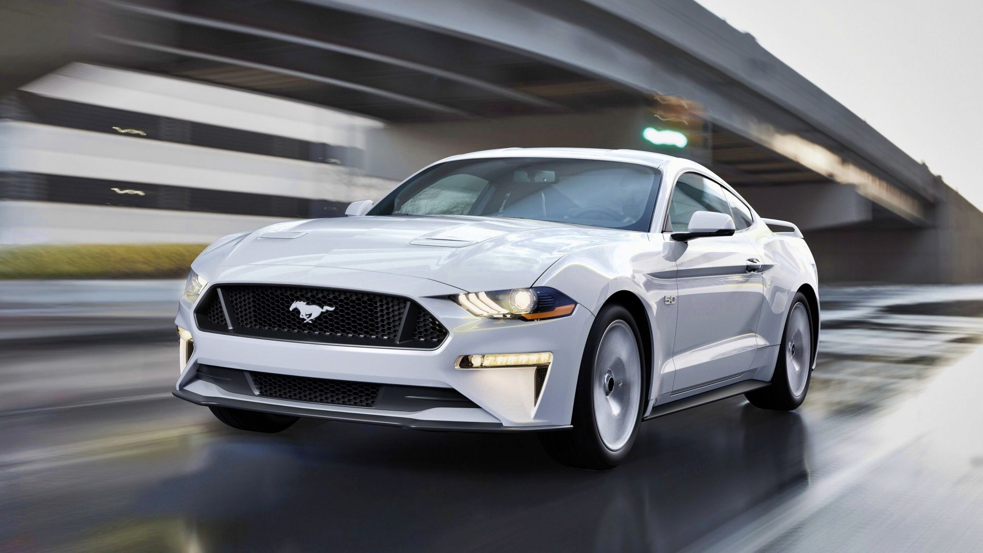 White 2023 Ford Mustang
