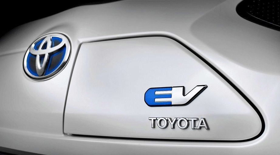 A charge port Toyota EV