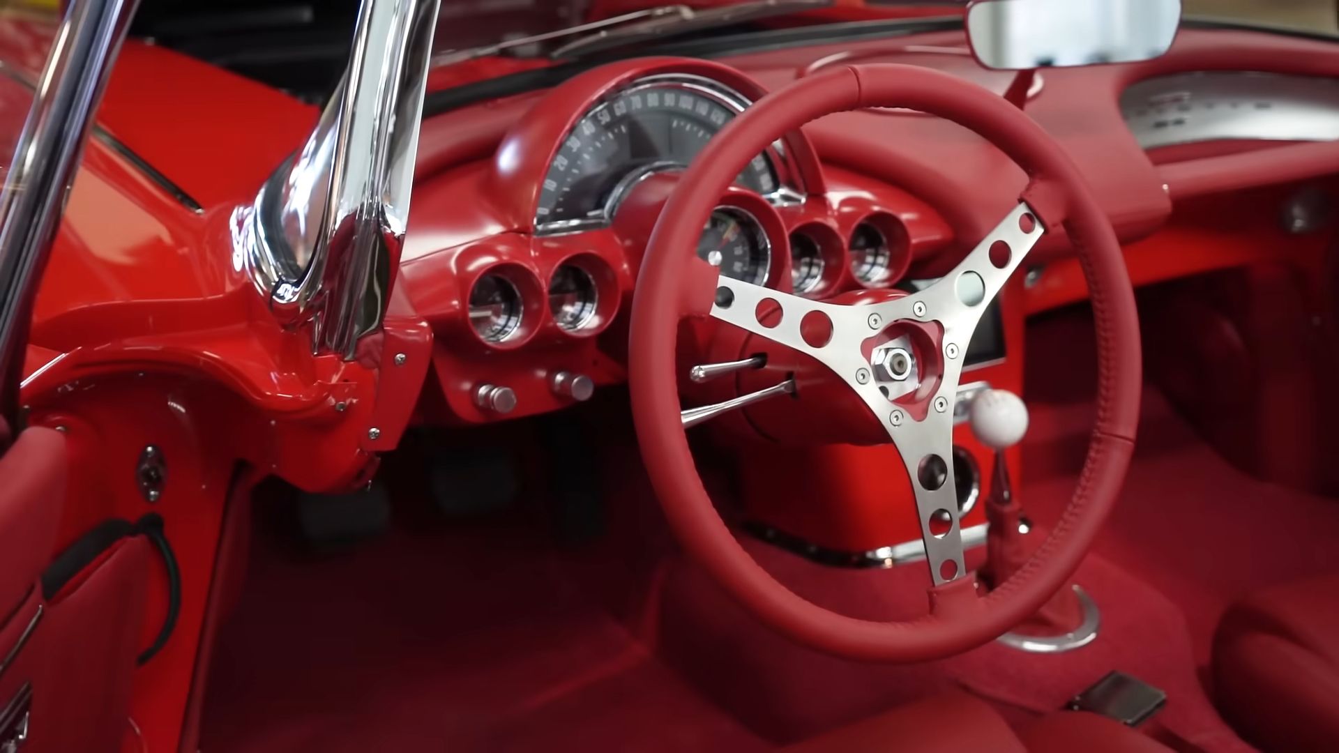 Interior modernizado do Chevrolet Corvette 1962