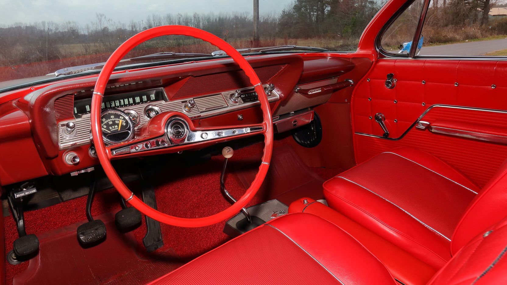A parked 1962 Chevrolet Impala SS 