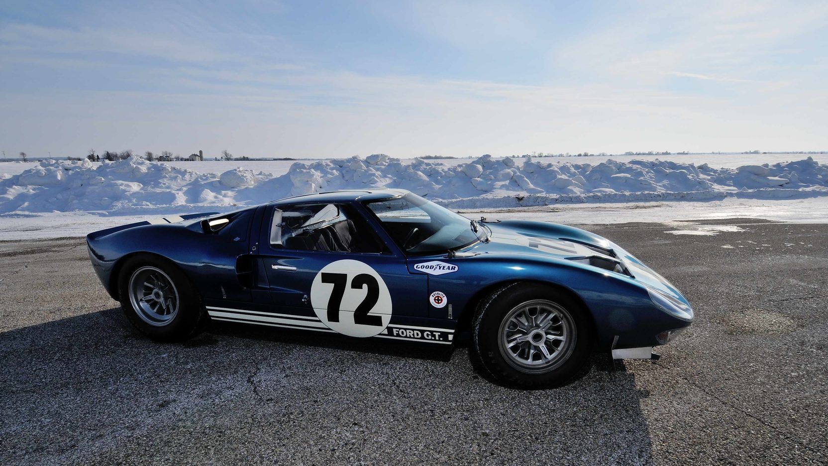 A parked Ford GT40