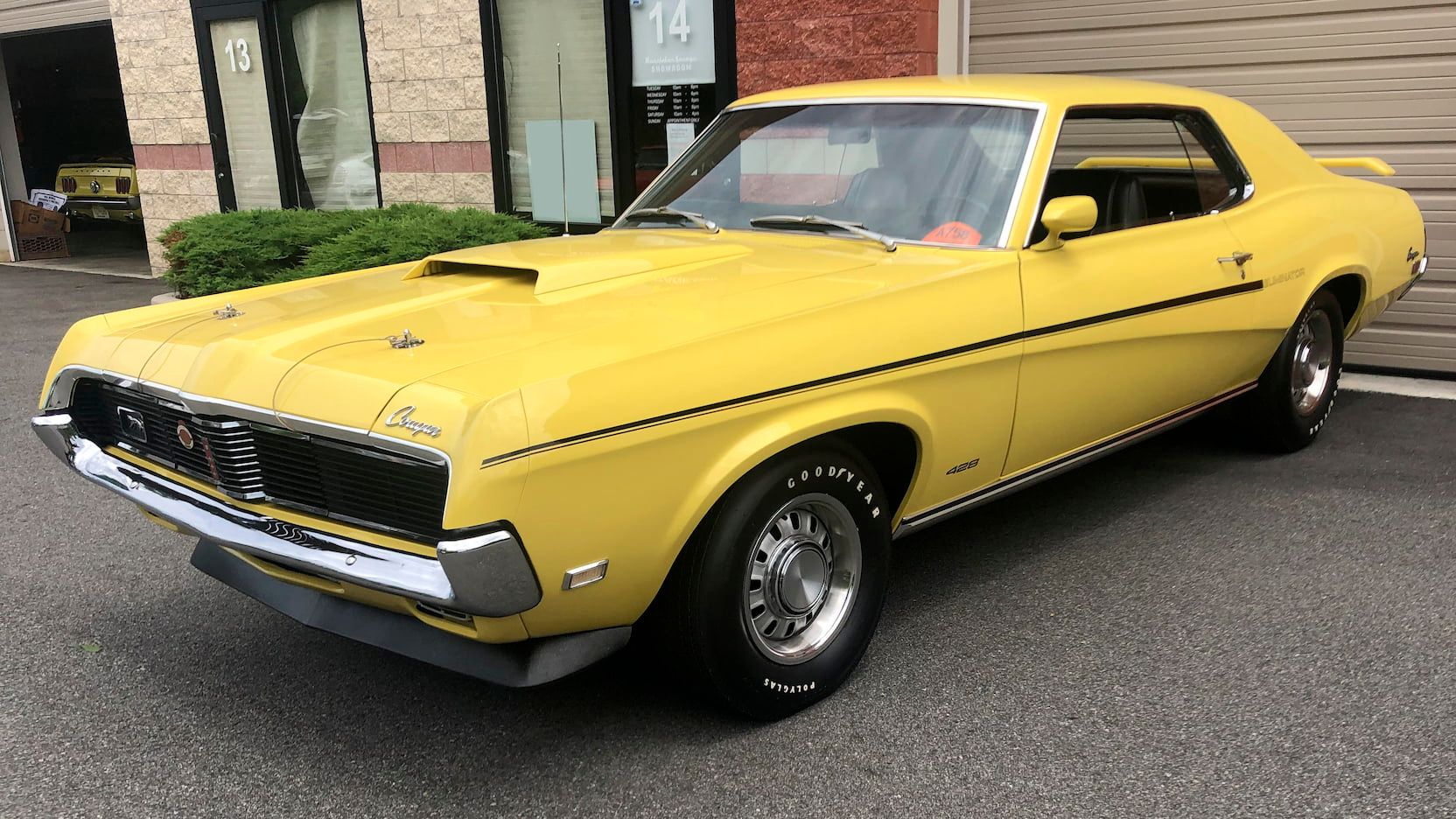 A parked 1969 Mercury Cougar Eliminator 