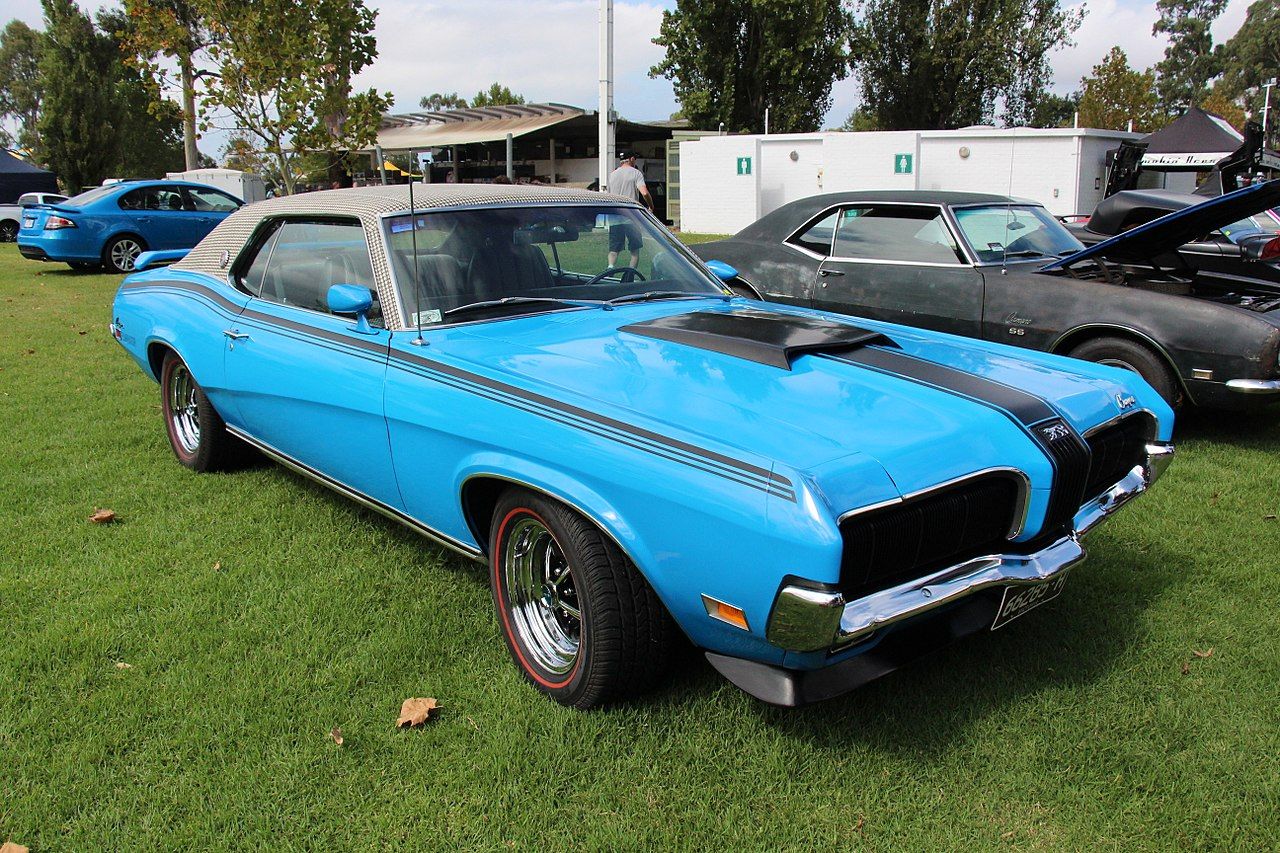 A parked 1969 Mercury Cougar Eliminator 