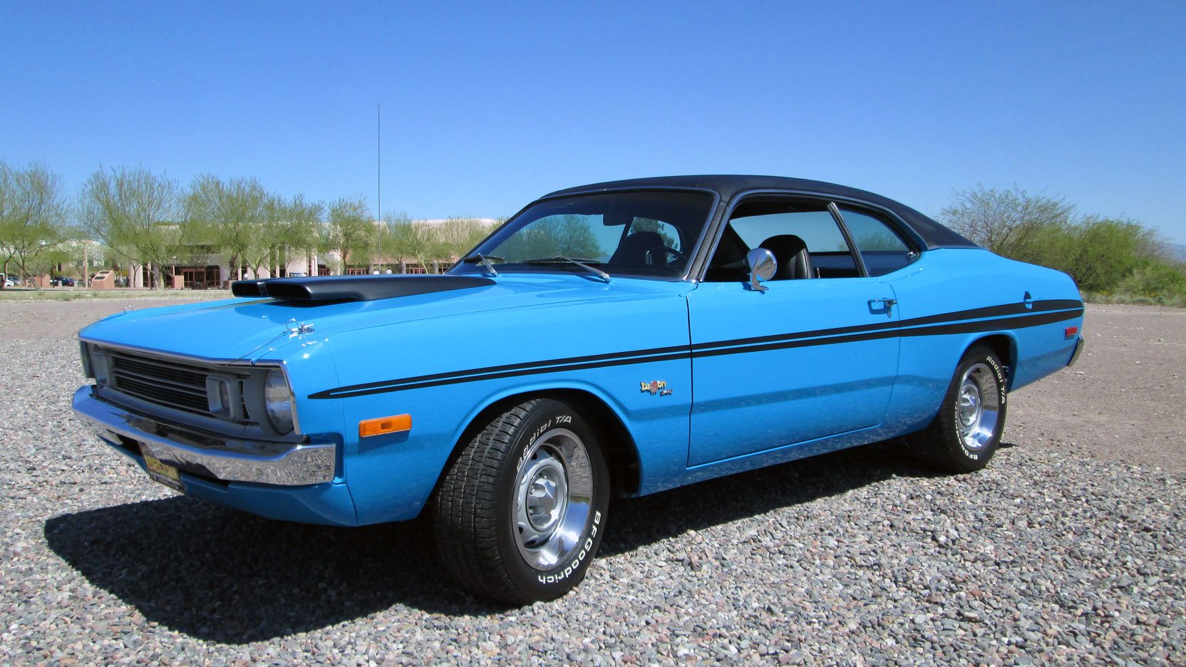 A parked 1972 Dodge Demon