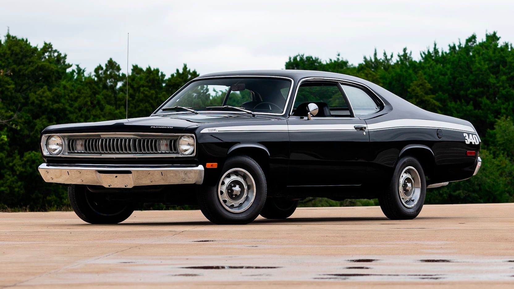 A parked 1972 Plymouth Duster