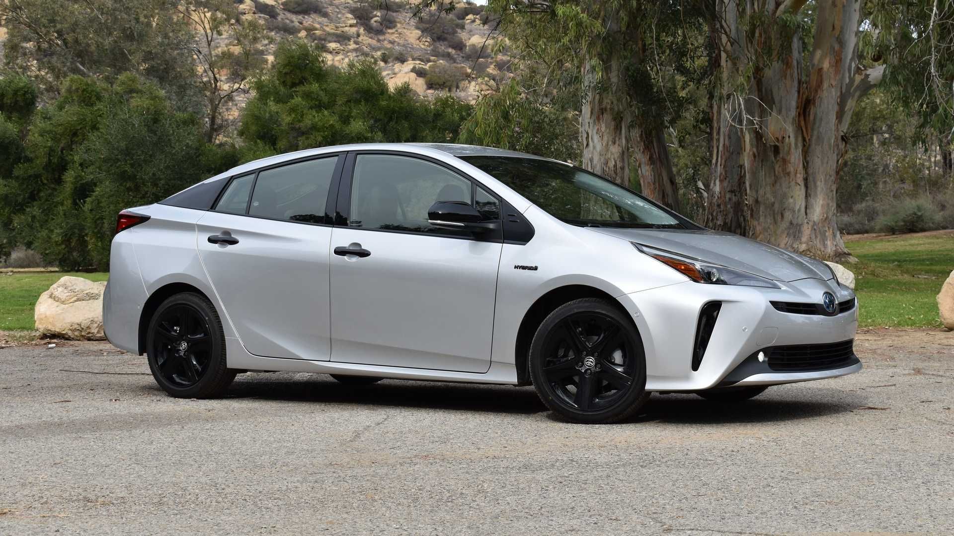 Silver 2022 Toyota Prius parked