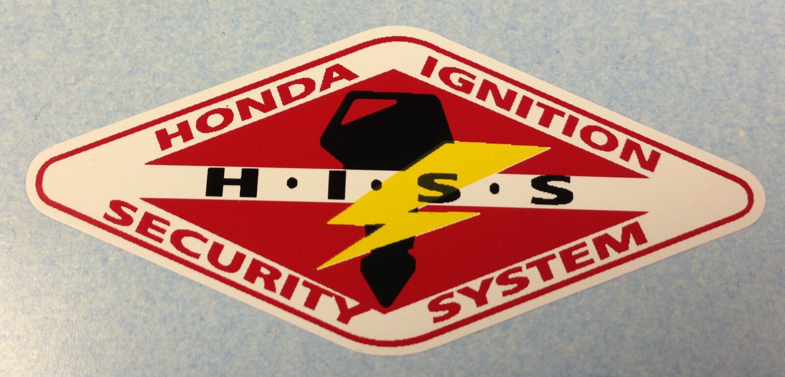 Stiker sistem alarm Honda