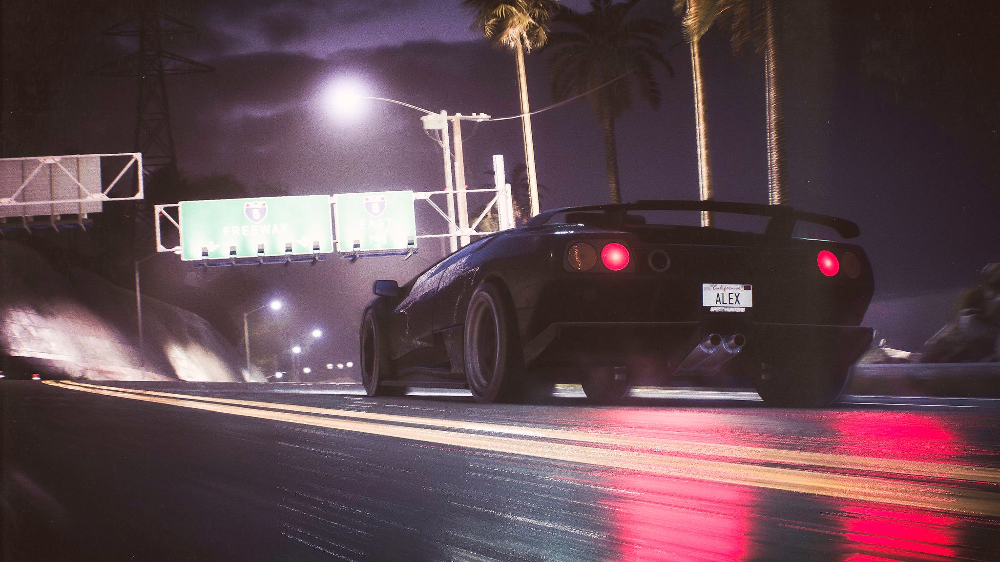 Black Lamborghini Diablo in Need for Speed