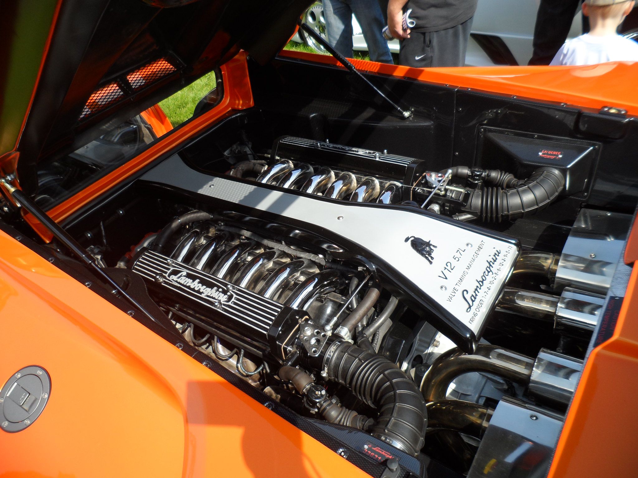 Lamborghini Diablo Engine viewed from the side