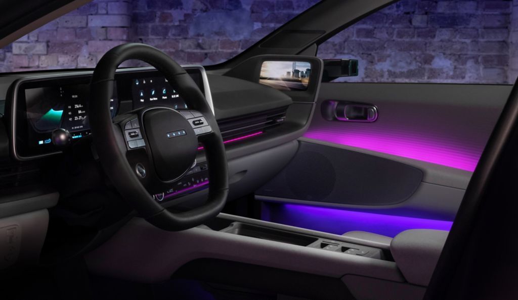 2023 Hyundai ioniq 6-kv-indoor dengan pencahayaan ambien dalam ruangan