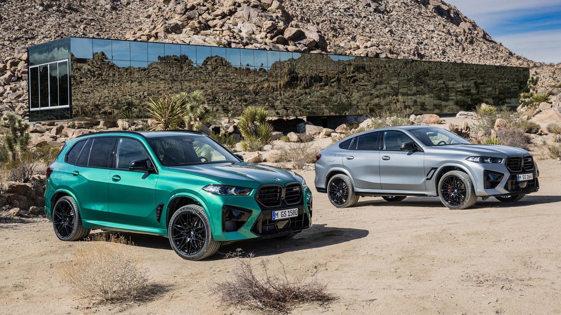 (Left to right) 2024 BMW X5 M and X6 M