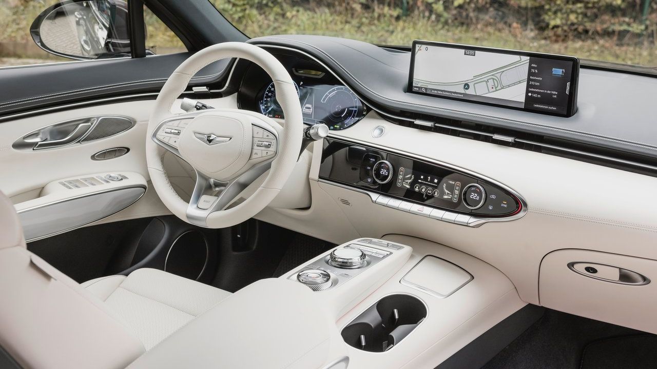Vista interior do 2023 Genesis Electrified GV70
