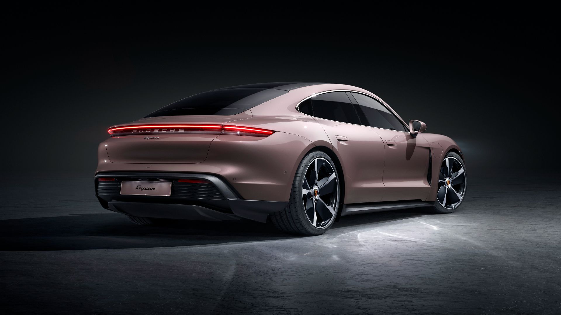 2022 Porsche Taycan in metallic color