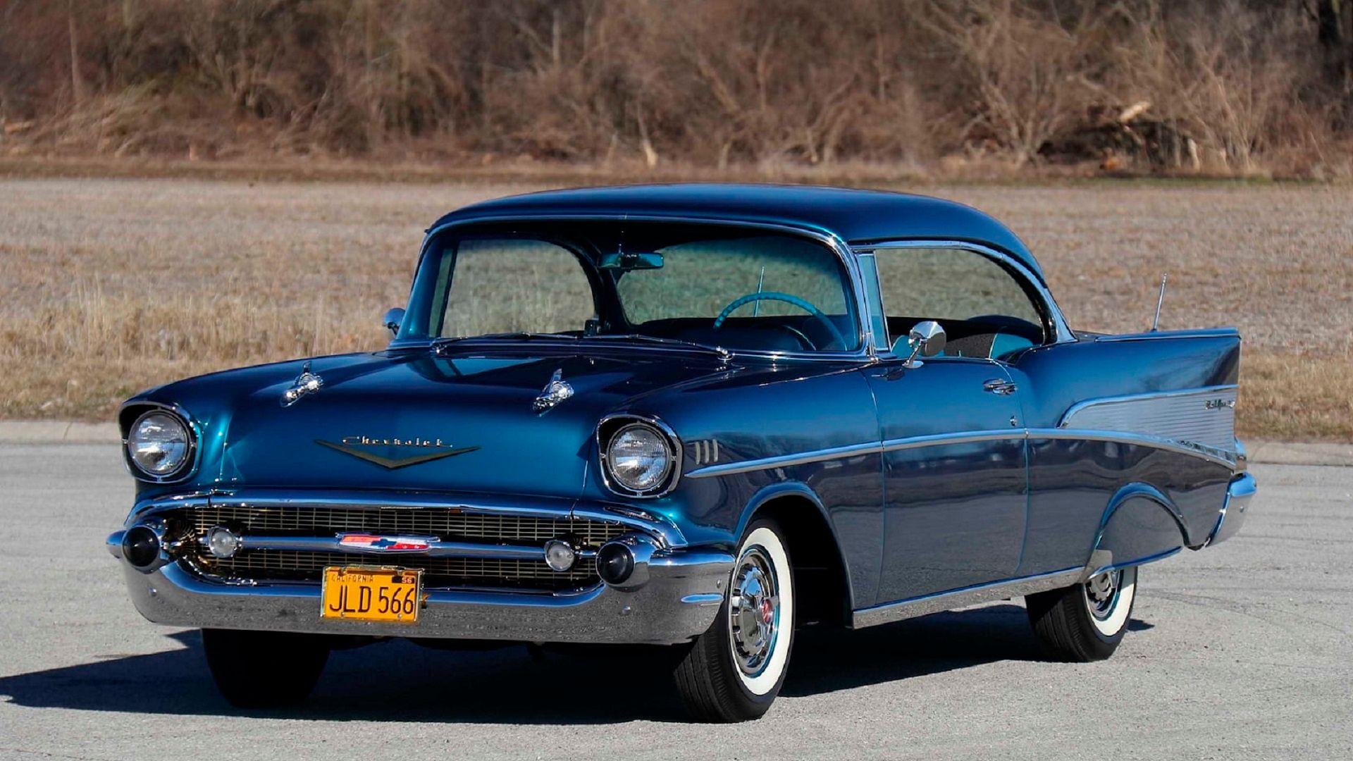 A parked 1957 Chevrolet Bel Air