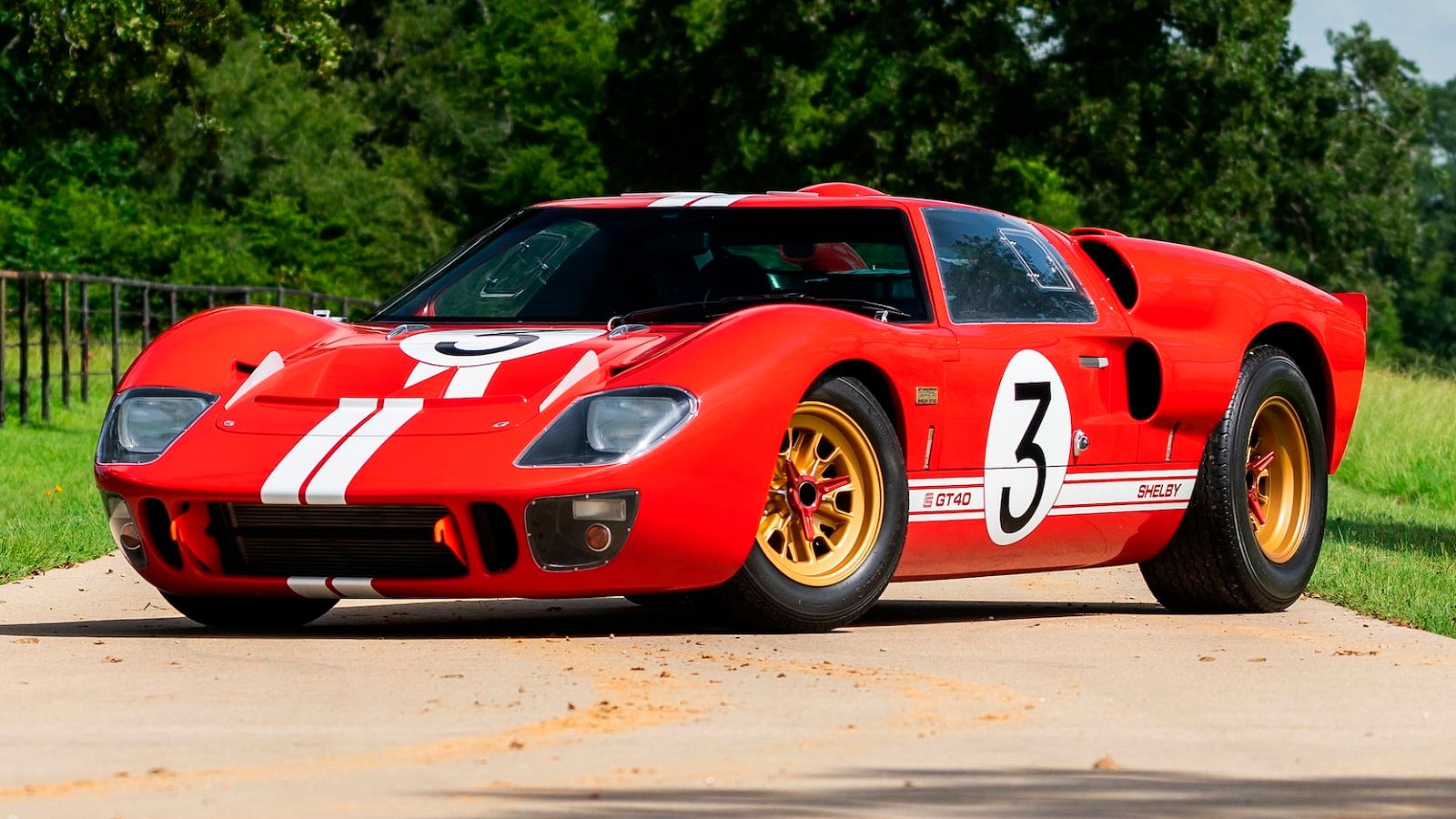 A parked 1966 Shelby GT40 Mark II