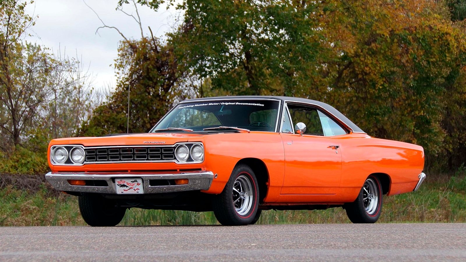 A parked 1968 Plymouth Road Runner