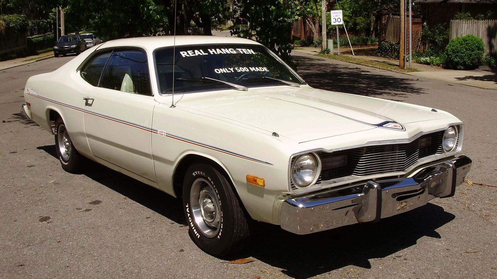 A parked 1975 Dodge Dart
