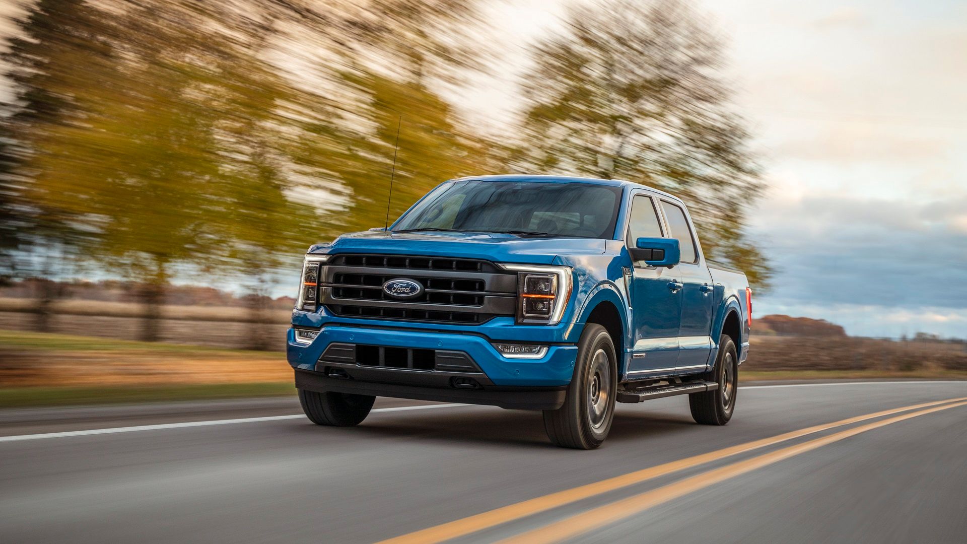 Blue Ford F-150