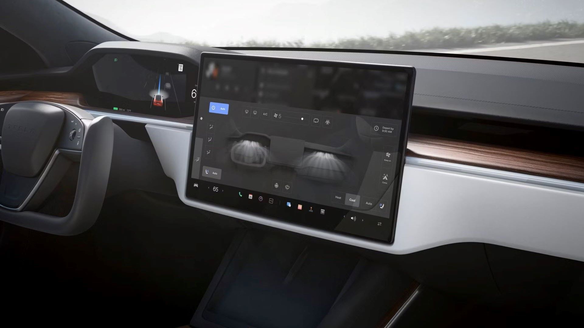 Tesla Model S 2023 (layar)
