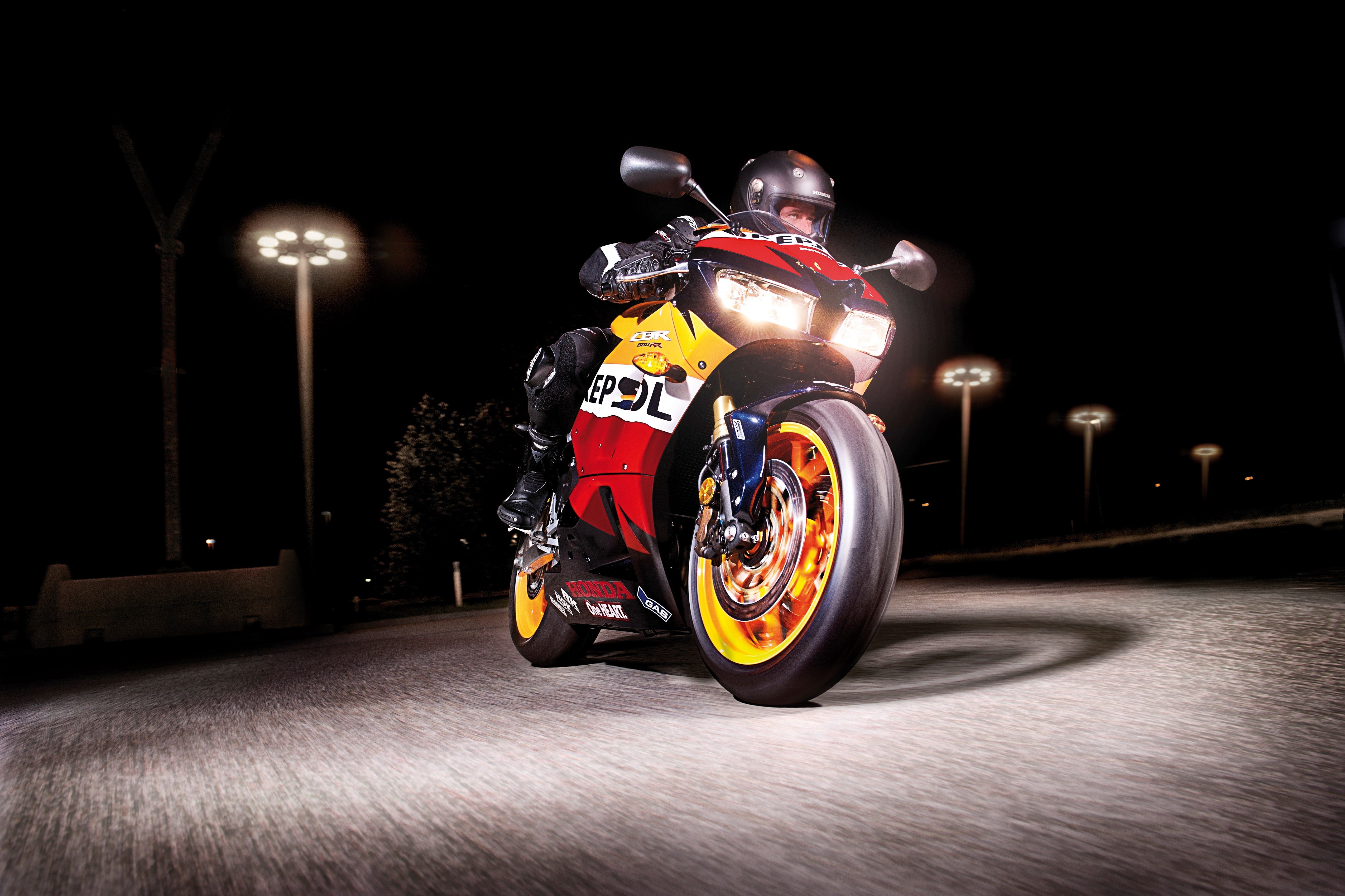 Honda CBR600RR riding shot