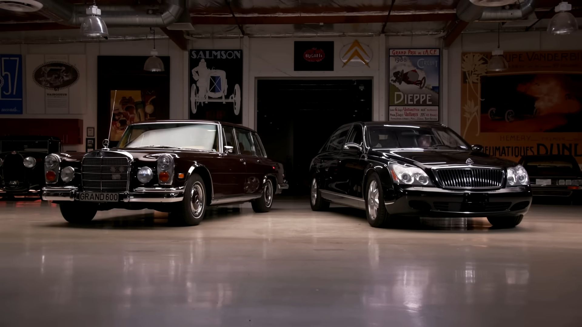 Mercedes 600 W100 de Jay Leno e Maybach 62 de Tyler Hoover