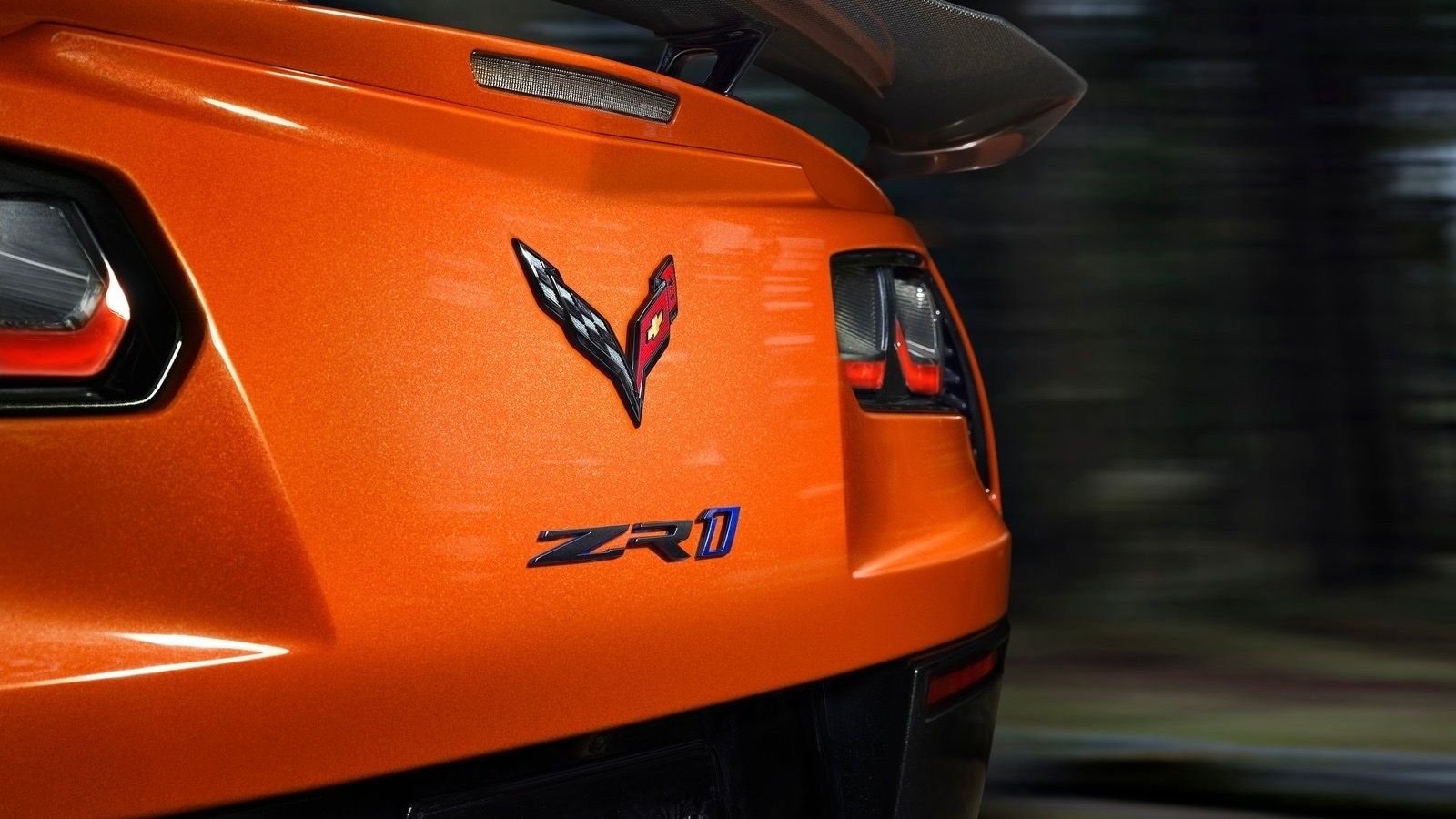 2019 orange Chevrolet Corvette ZR1