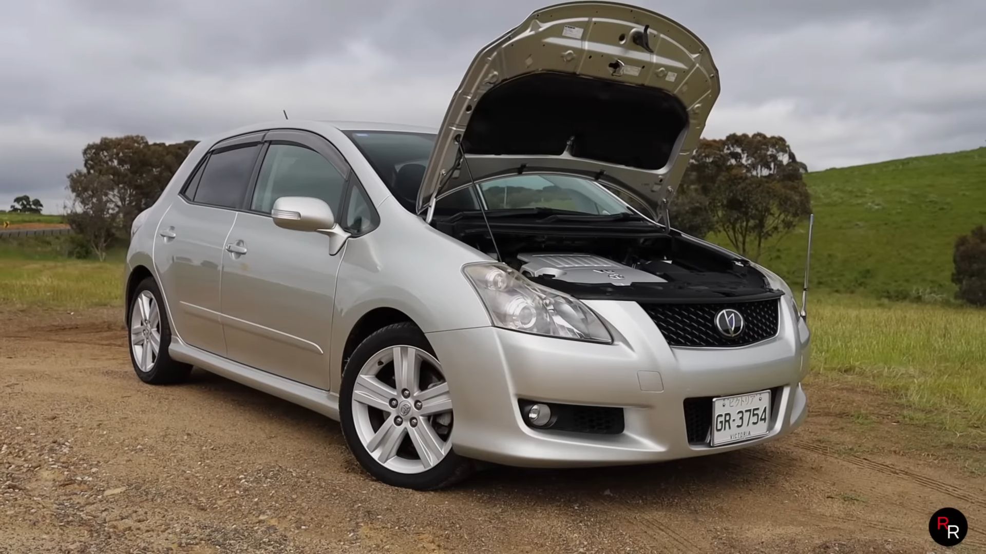 2007 Toyota Blade Master G capô aberto
