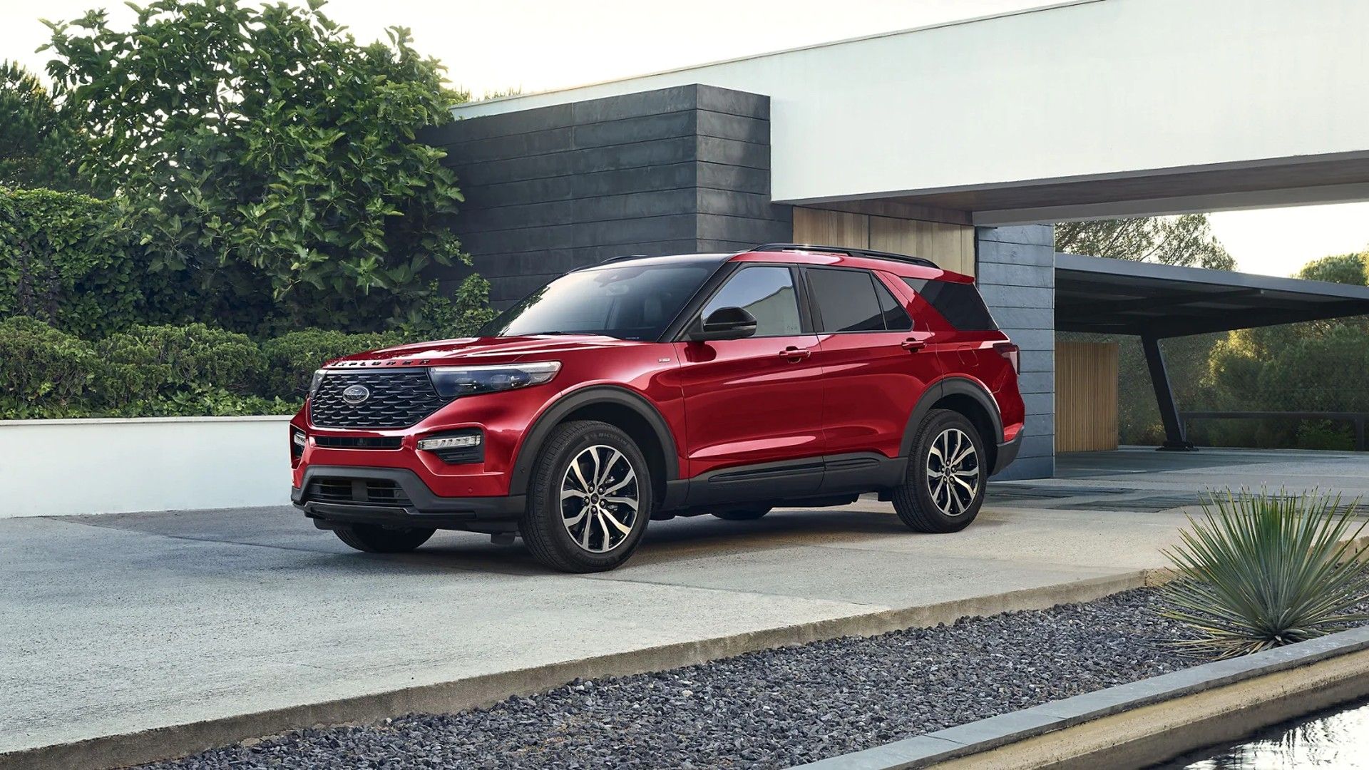 Red 2023 Ford Explorer