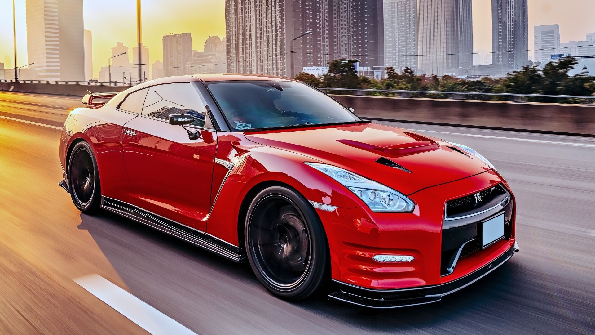 Red Nissan GT-R R35 Nismo 