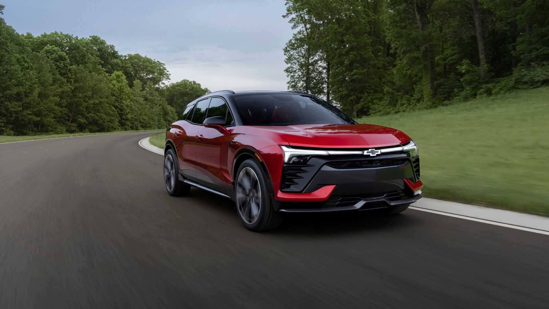 2024 Chevrolet Blazer EV in radiant red color