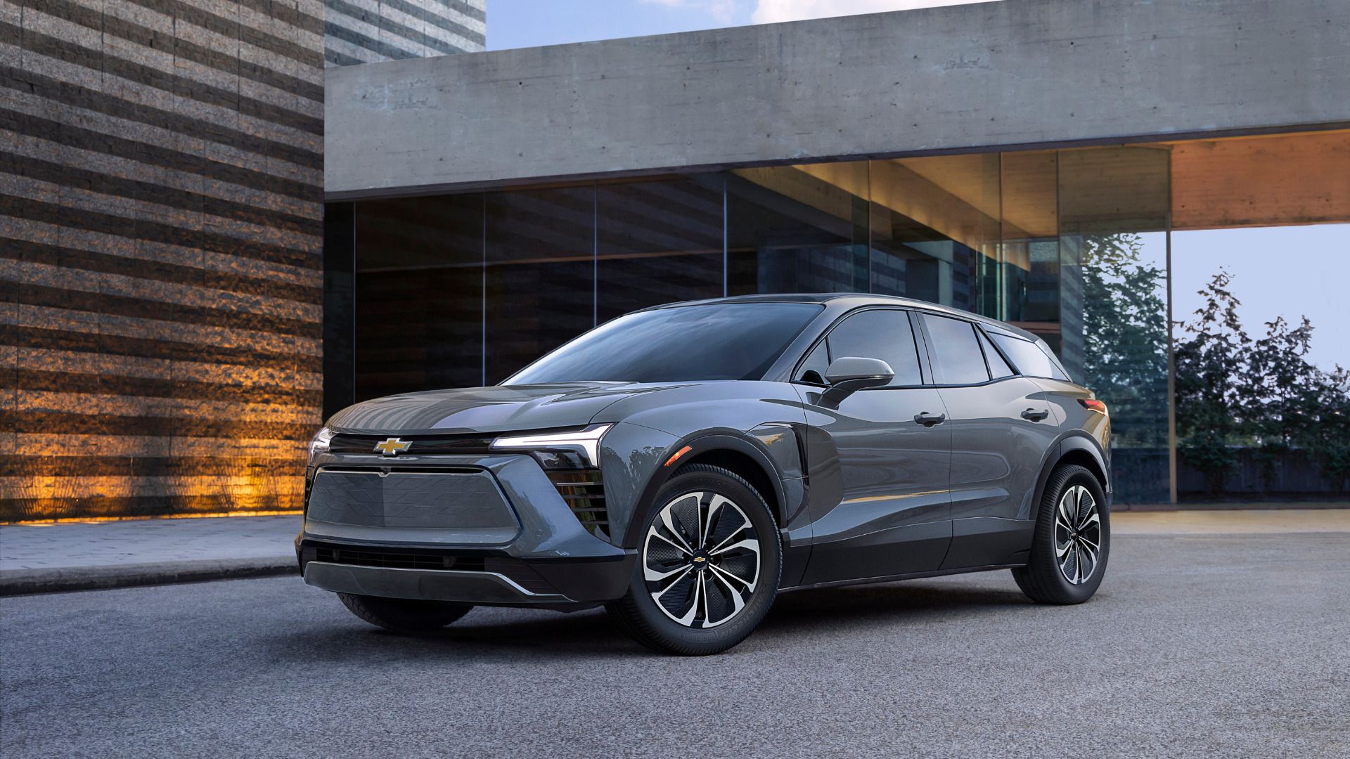 2024 Chevrolet Blazer EV in metallic gray color