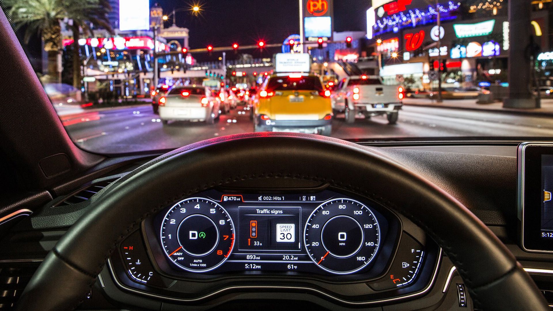 The Dashboard of a 2023 Audi Q7