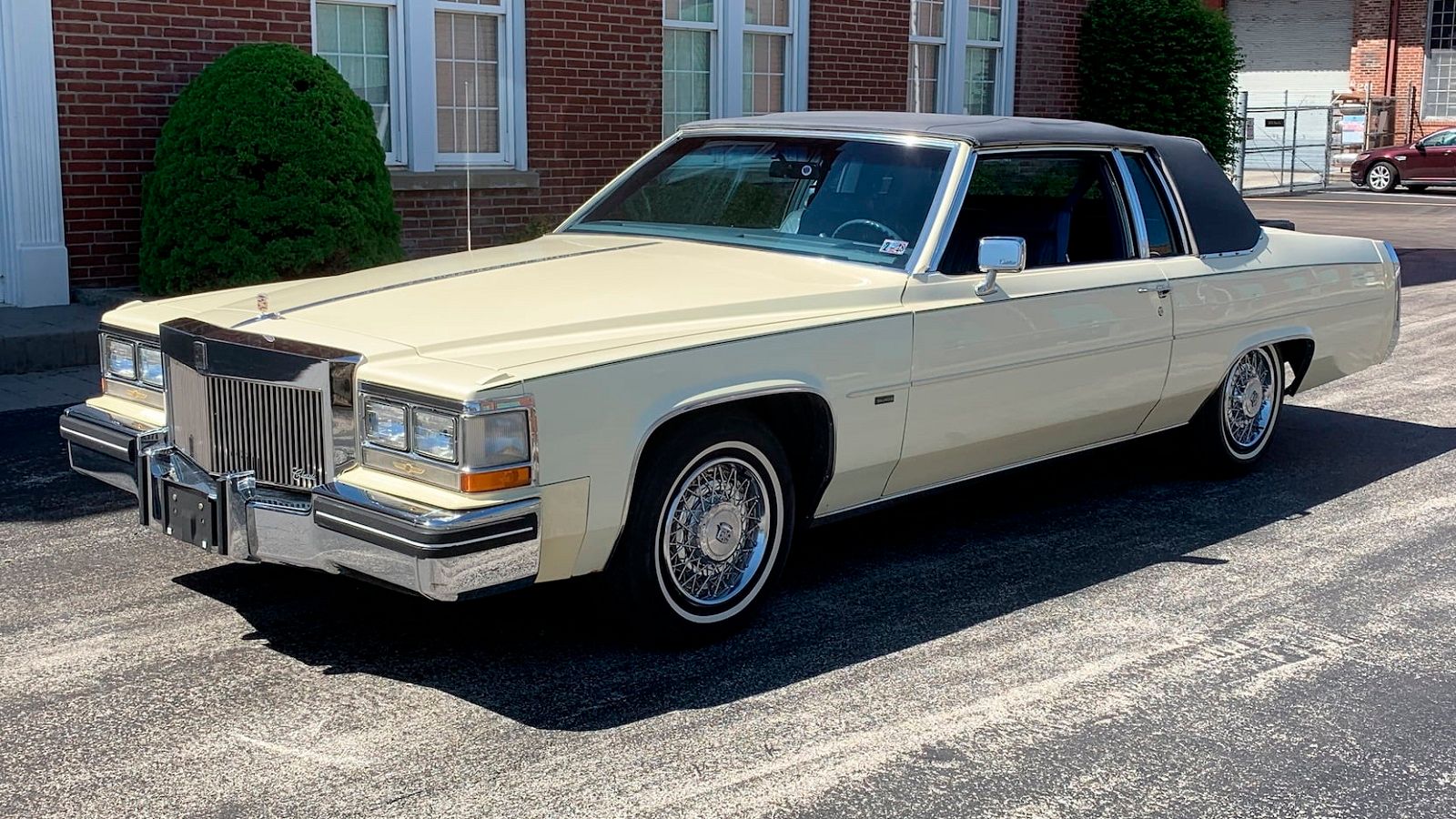 A parked 1984 Cadillac Coupe DeVille