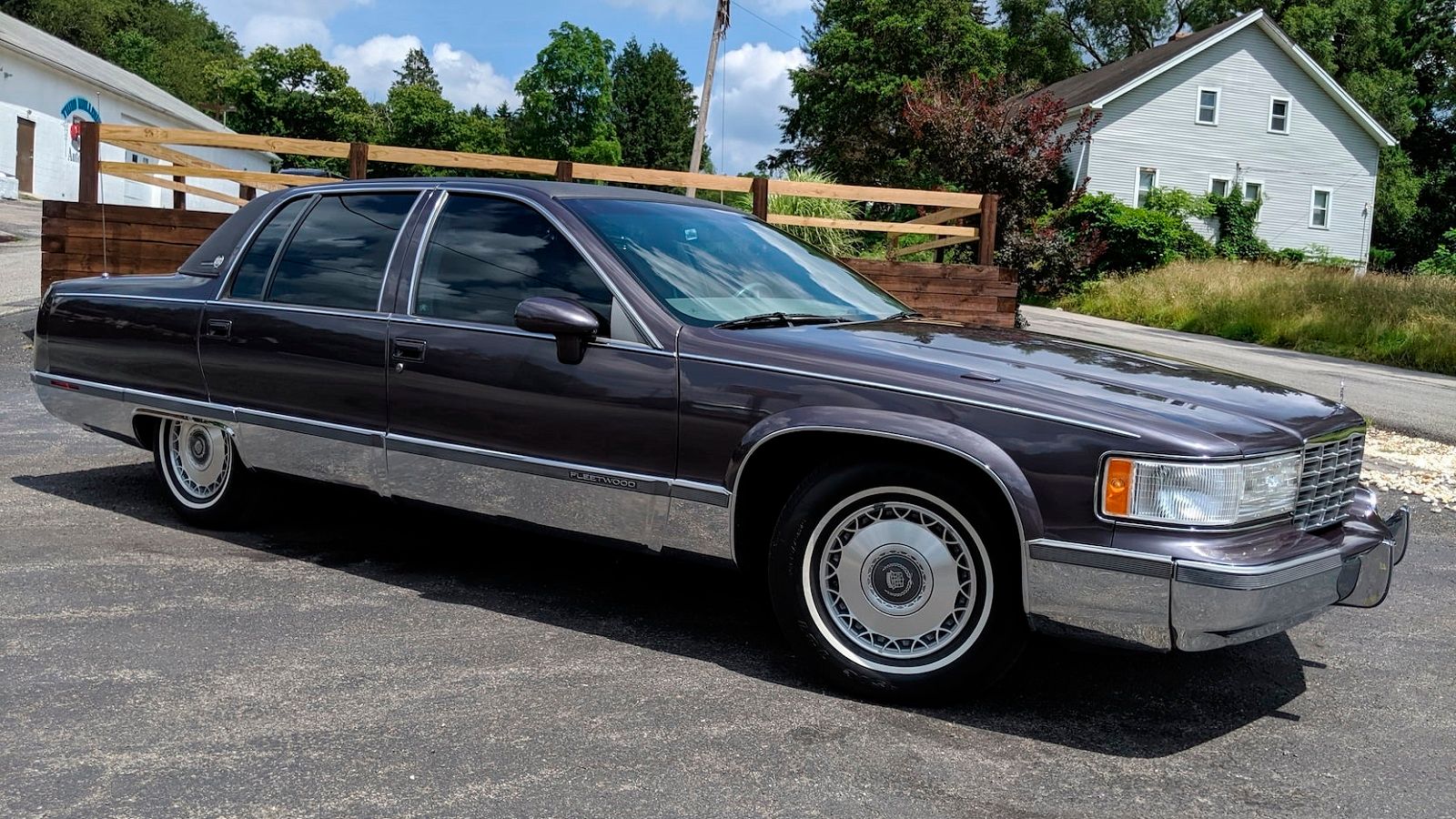 A parked 1994 Cadillac Fleetwood Brougham