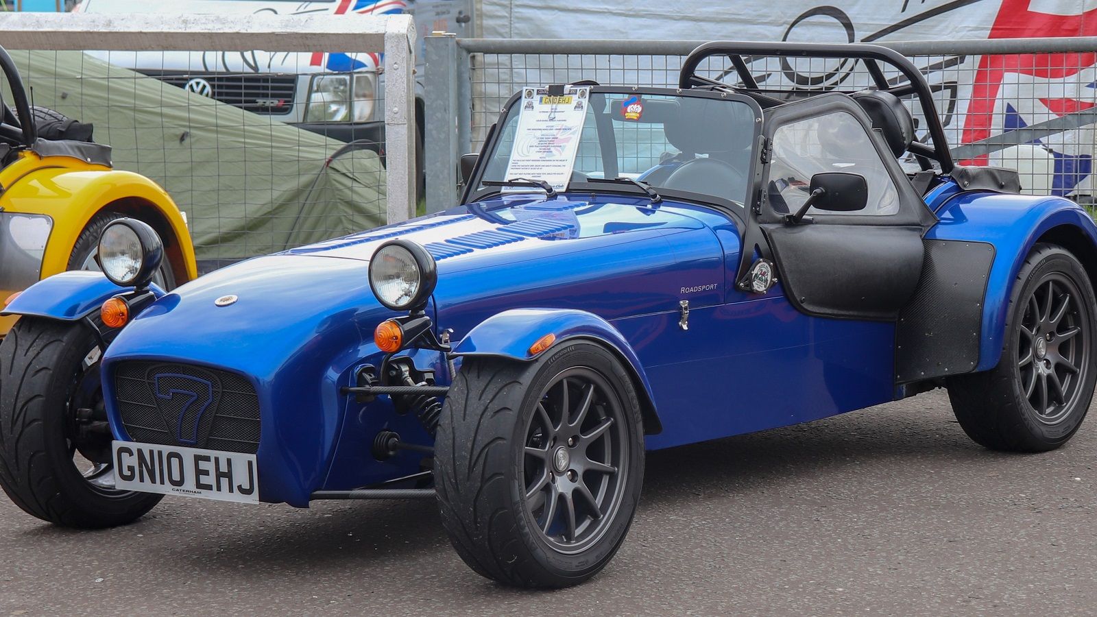 A parked 2010 Caterham 7