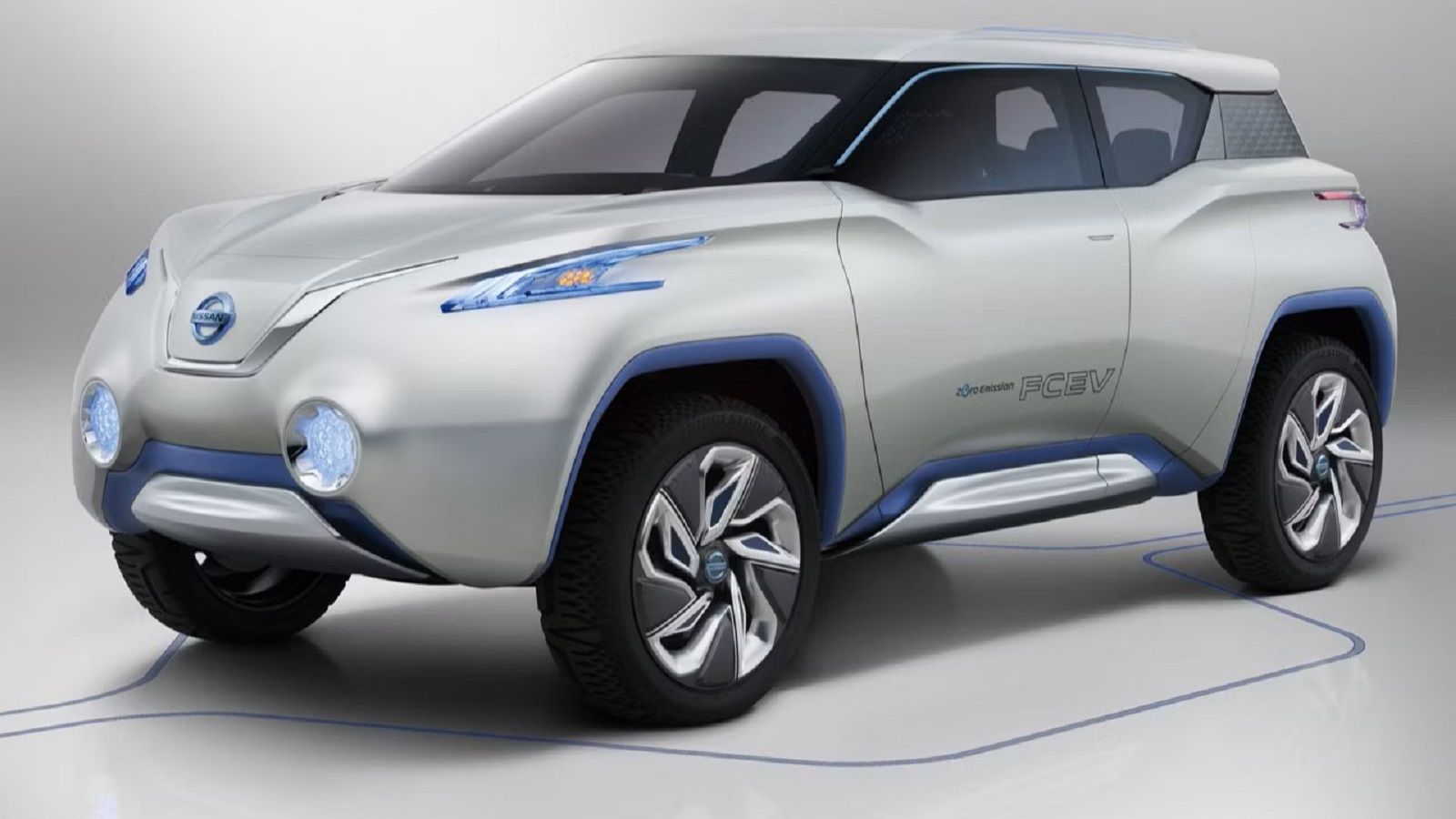 A parked Nissan Terra SUV Concept