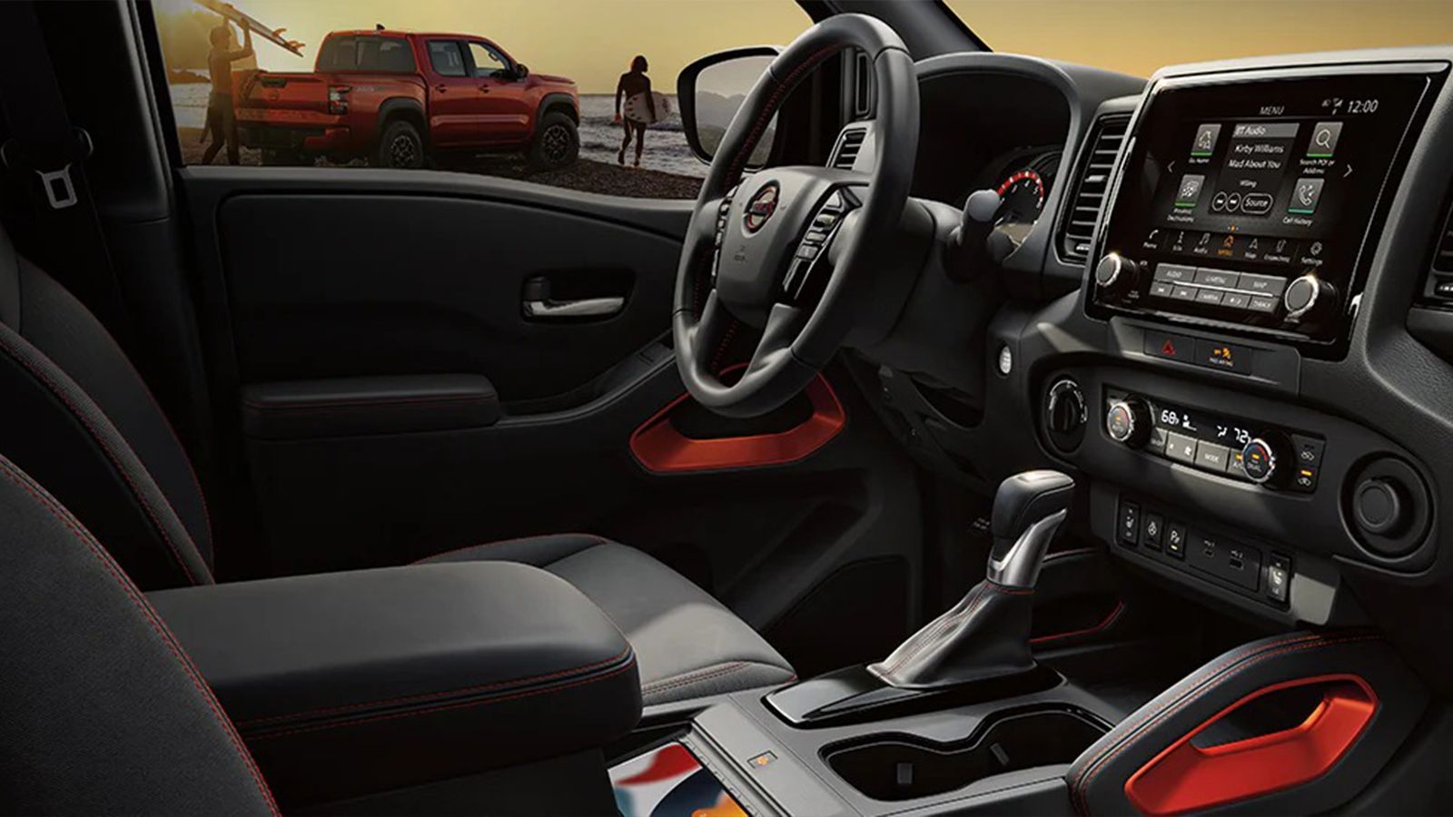 Interior da Fronteira Nissan 2023