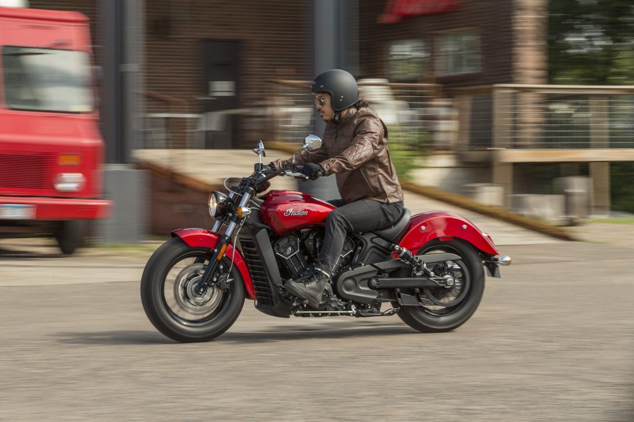 A red Indian Scout Sixty