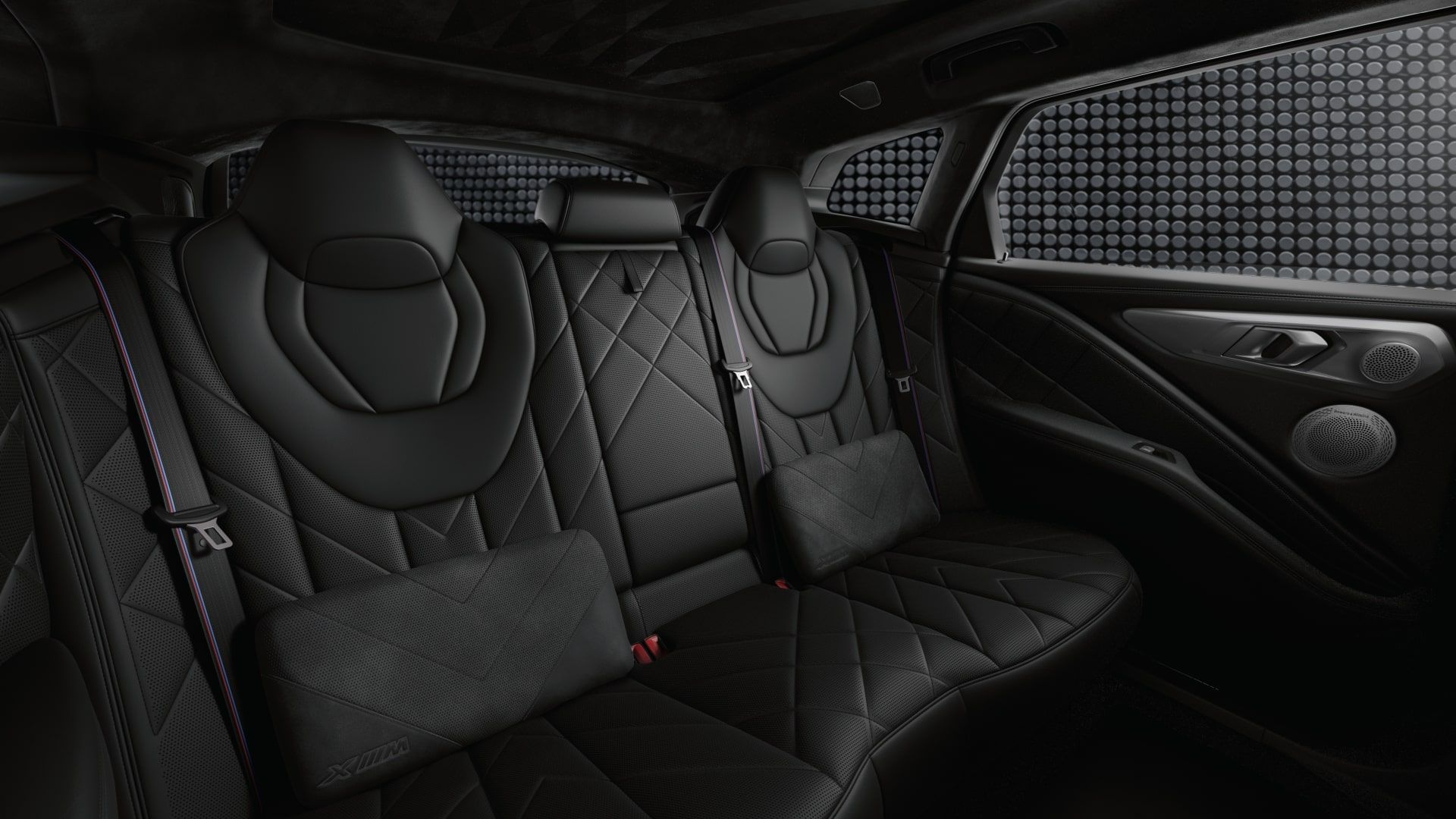 BMW XM 50e's black interior